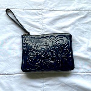 Patricia Nash leather wristlet